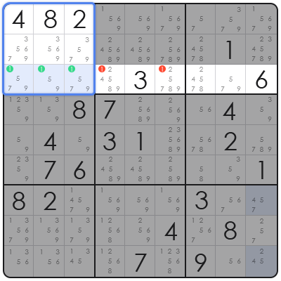 sudoku hidden triple